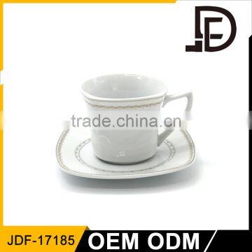 Wholesale cappuccino / espresso / coffee / tea drinking cups set, cafe cup and saucer