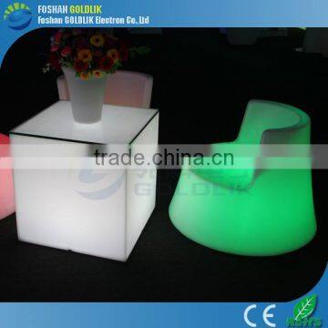 Party/home/bar PE new LED cubo chair GKC-040RT