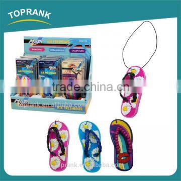 TOPRANK AUTO GEL AIR FRESHENER BEACH SLIPPER DESIGN HANGING CAR AIR FRESHENER