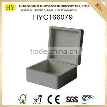 Custom Small Wooden Box for Jewlery Packaging With Hinged Lid Wholesale photo-2