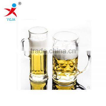 King-size beer on draft beer glass cup transparent with handles cup juice cup more creative wholesale