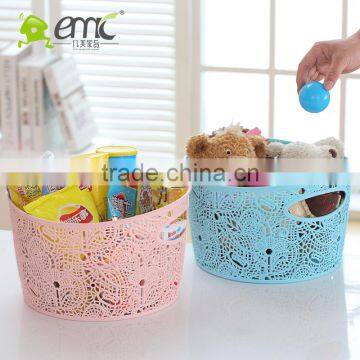 Lace Design Plastic Basket, Lace baskets, Plastic Round shape basket