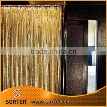 New Design Cheap Sequin Fabric Decorative Wholesale Window Curtains photo-2
