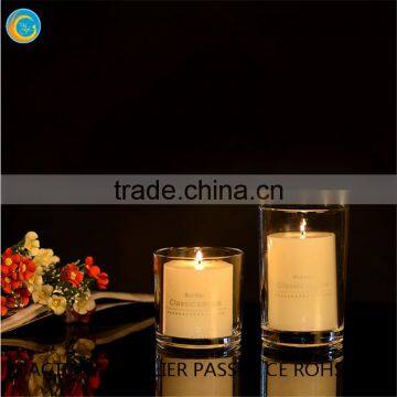 clear glass luxury candle company