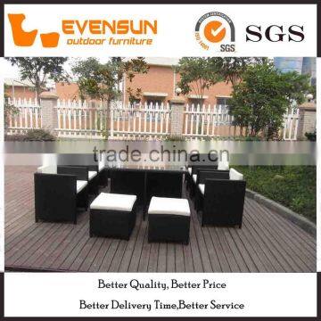 Restaurant Large Size Club Pub Furniture Set Rattan