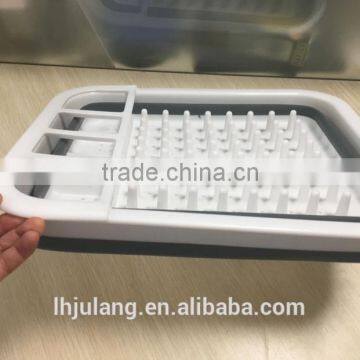 Plastic Collapisble Dish Rack / Plastic Foldable Dish Rack of Kitchen photo-4