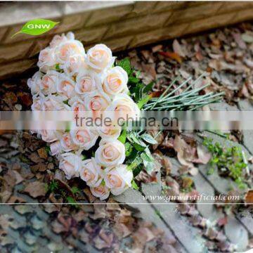 FLS01-3 GNW Cheap Artificial Red Rose Stem Flower for Wedding Decoraiton High Quality Flower Rose photo-3