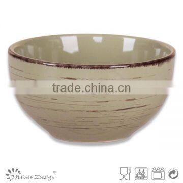 Glossy Color Round Shape Cereal Bowl With Antique Design photo-3