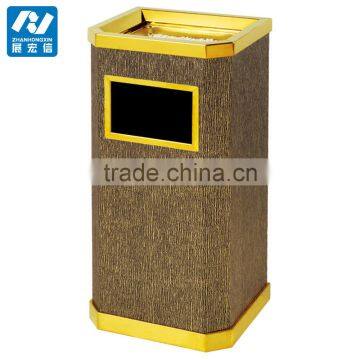 2017 Fashion Ground Ashtray Bin for Hotel Stainless Steel Coating Plated photo-4