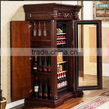 Antique Wine Cooler Cabinet Red Wine Storage wine cabinet wine refrigerator for BS10-2002