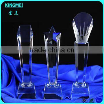 Best Seller Colors Engraved Crystal Glass Star Trophies For Business Cooperation Gifts photo-3