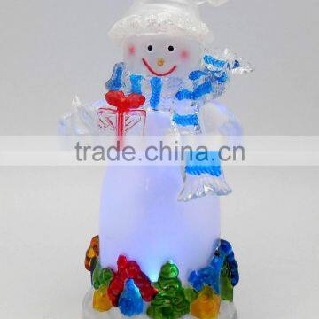 acrylic color changing snowman led light decorations supplier