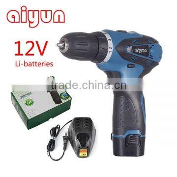 Two-speed 12V lithium electric screwdriver rechargeable hand drill cordless screwdriver