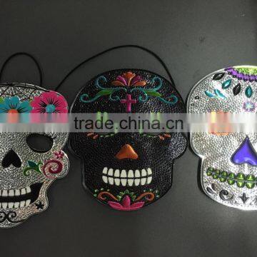 2016 Trending Products Day Of The Dead Fancy Items Party Mask By Pu Leather Fabri