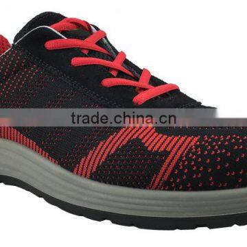 NMSAFETY light weight flyknit upper sports safety shoes