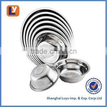 Hot Sale Round Stainless Steel Dinner Soup Plate photo-3