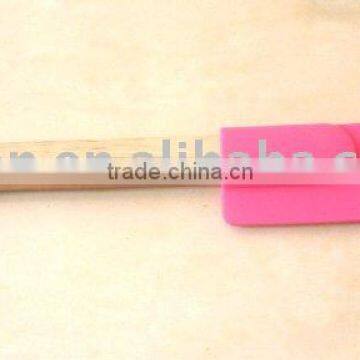 silicone spatula with rubber wood handle CK-B014C