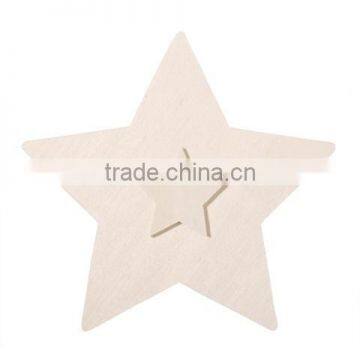 Unfinished Wood Craft Star For Decoration