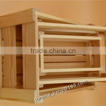 Large Natural Wood Box or Wooden Crate photo-5