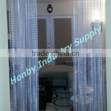 Anodizing Silver Colour Aluminum Chain Fly Screen Door Curtain