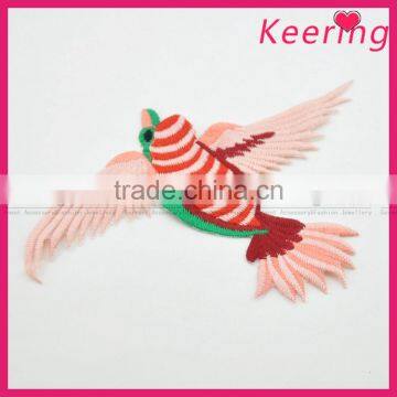 New Design Hot Sale Bird Embroidery Patch Fabric Craft WEF-107 photo-3