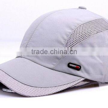 Quick-drying flat hat light outdoor sun hat shading net cap summer sun hat both men and women