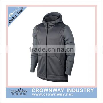 100% heavy polyester tech slim fit long sleeve jacket