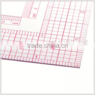 Kearing High Quality L Shaped Ruler 8'' & 16cm Durable for Fashion Design Plastic Rulers # 5808 photo-3