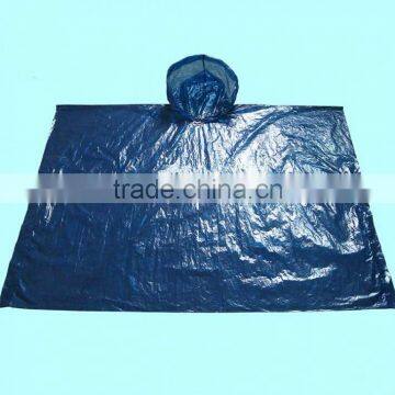 PE Waterproof Rain Poncho with Logo