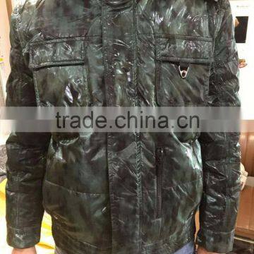 GZY Mens Down Jacket Fashionable Europe Model Top Quality 2017 China Export Cheap Slim Stock Guangzhou Warehouse photo-2