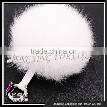 CX-A-63 Cute Promotional Fox Fur Pompon Keychain photo-2