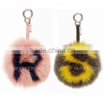 CX-R-38 New Promotional Fox Fur Car Fur Ball Keychain photo-5