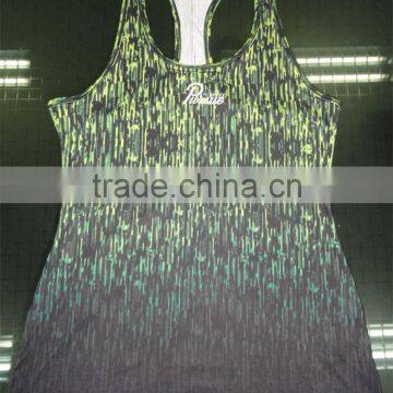 Girls sublimation print Tank Tops