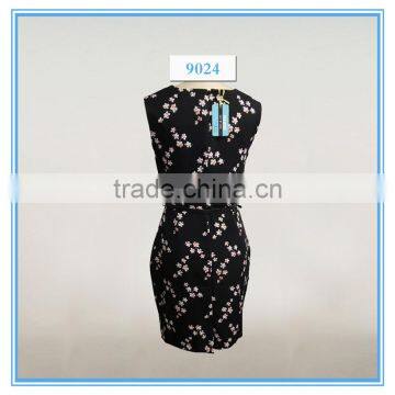 Ladies Little Flower Print New Style Elegant Casual Dress photo-2