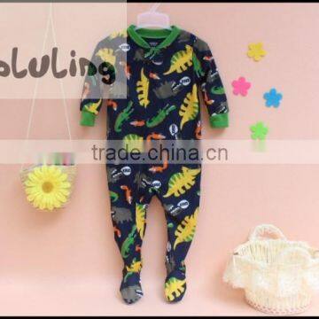 TinaLuLing Dinosaur Pajamas Fashion 100% cotton Boys One Piece Jumpsuits