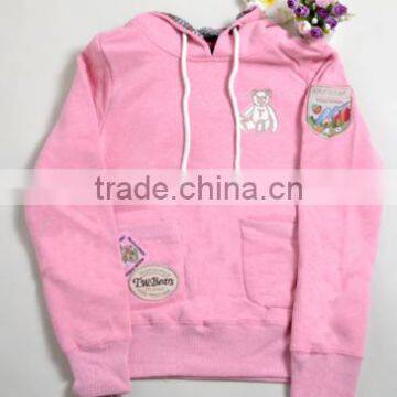 latest design ladies hoodie&sweatshirts customized hoodie high quality