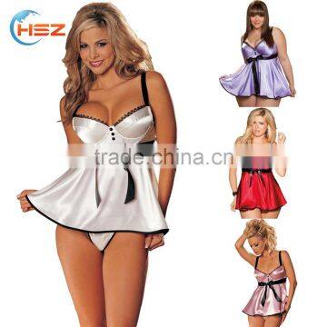 Hsz-085 High quality ladies underwear sexy bra and panties Europen lingerie for fat women sleepwear wholesale