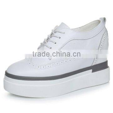 Zm35646a Latest Desigh White Shoes Women Hidden Heel Shoes photo-5
