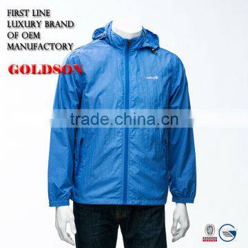 Men sports jacket with waterproof and softshell fabric