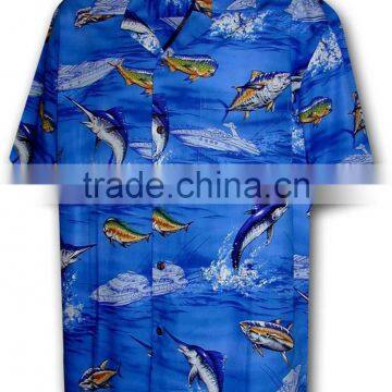 MENS PRINTED HAWAIIAN SHIRT V22