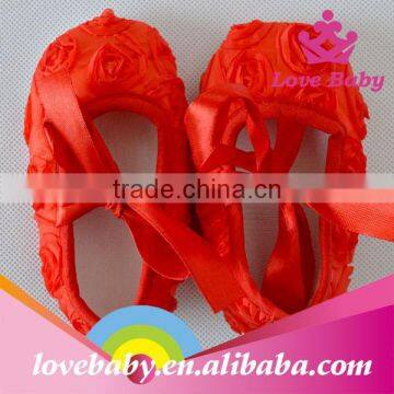 Boutique Rosette Latest Many Colors Newborn Infant Soft Sole Baby Shoes photo-4