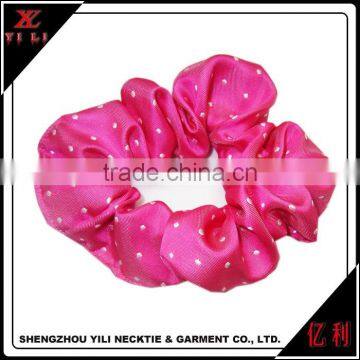 Wholesale Hair accessories Girls pink hair scrunchie