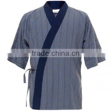 Japanese Style Striped Chef Coat