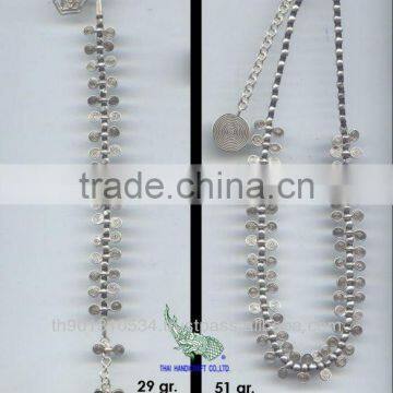 Thai Karen Silver Necklace & Bracelet Jewelry 925 Sterling Silver