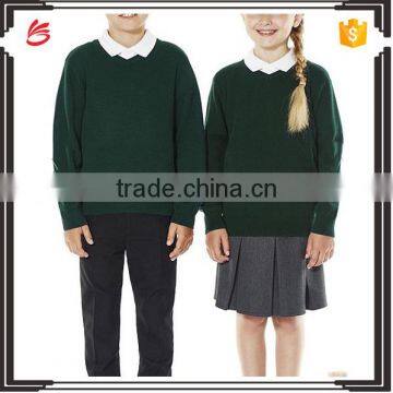 Latest new design unisex brand school uniform jumper factory