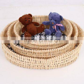 Exquisite Workmanship Rattan Dog Cat Bed Pure Hand to Build With Cushion photo-4