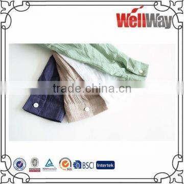 2015 Latest 100 Soft Washed Pure Cotton Longline Linen Wholesale Women Import Clothing From China photo-5