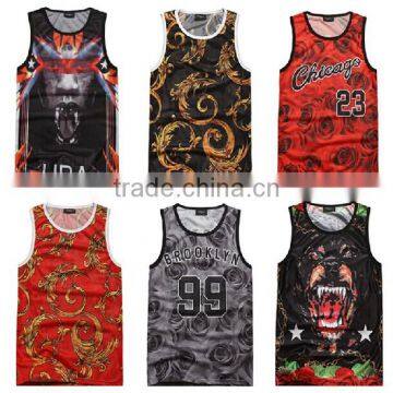 Men Overprint Dri Fit Custom Mesh Tank Top Wear