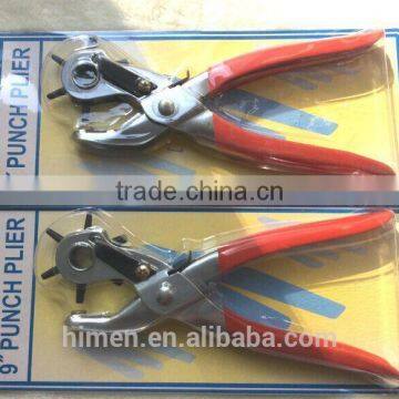 6 Sized 9" Heavy Duty Leather Hole Punch Hand Pliers Belt Holes Punches photo-3