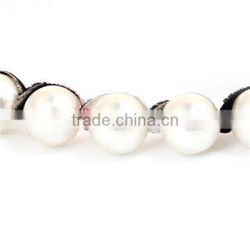 Acrylic Headband Black Multicolor Flower Pattern photo-2